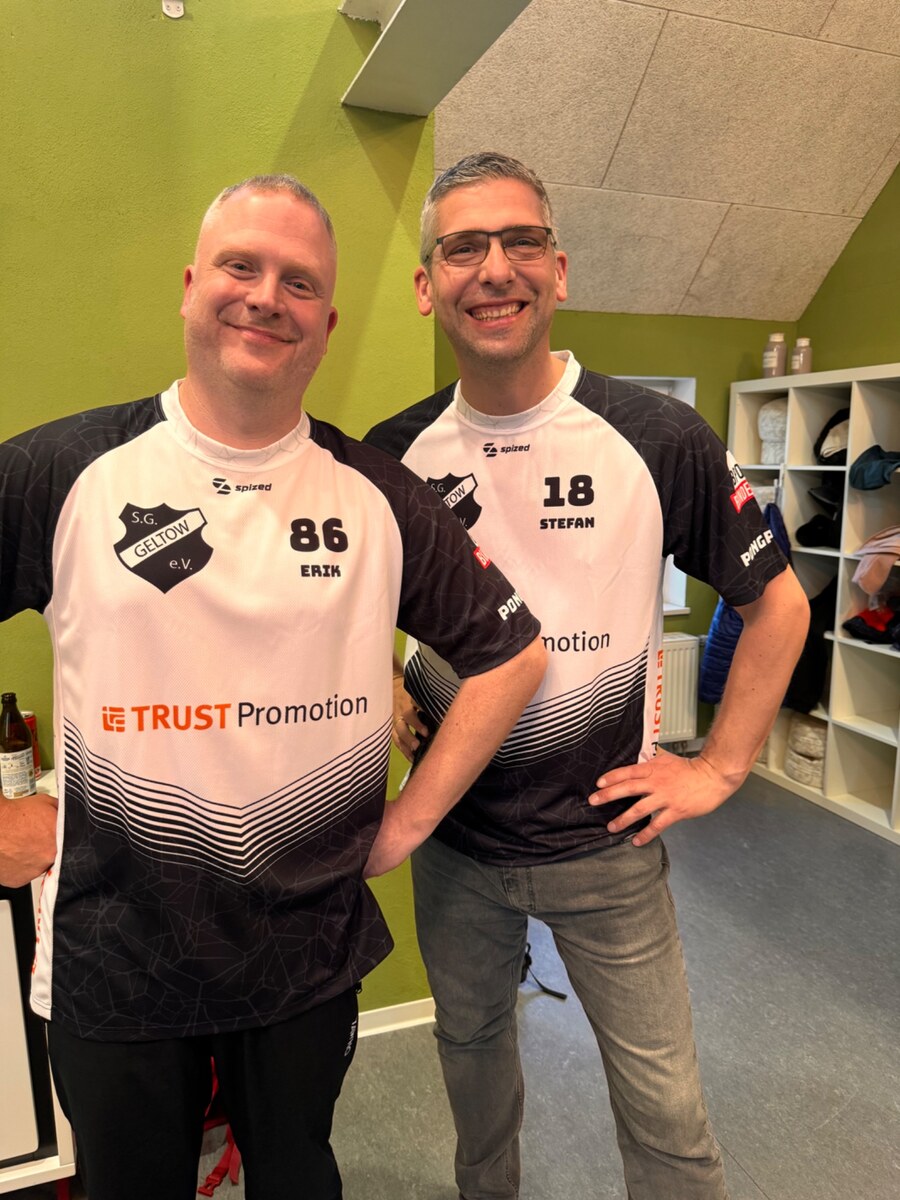 Erik und Stefan beim S.G. Geltow